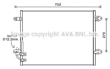 AVA QUALITY COOLING vw5323 -  Конденсатор, кондиционер
